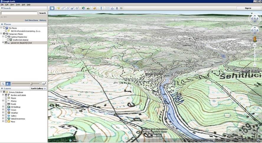 Streaming super-overlays in Google Earth/Municipality Banja Luka