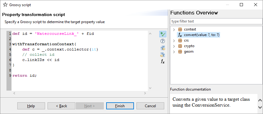 Use a Groovy Script function to create and collect IDs for the new features