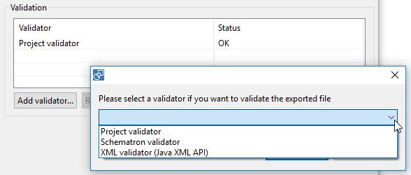 configure multiple validators
